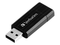 49064 VERBATIM - 32GB Pinstripe Black USB Key