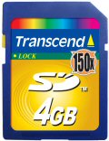 TS4GSD150 4GB SECURE DIGITAL (150X)